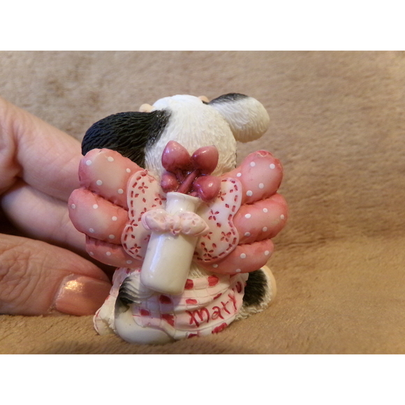 Vintage Mary Moo Moos 1995 Moo-senger of Love Enesco 159409 - Picture 10 of 10